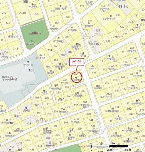 2025타경10621 서울특별시 강서구 화곡동 102-182 다세대(빌라)[공급10평형] 경매 이미지