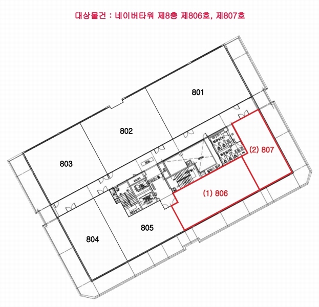 2025타경502345 세종특별자치시 호려울로 9, 네이버타워 8층 807호 근린상가 경매 이미지
