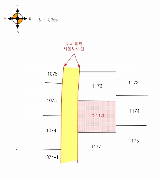 2025타경3876 경상북도 포항시 북구 흥해읍 초곡리 1178 대지 경매 이미지