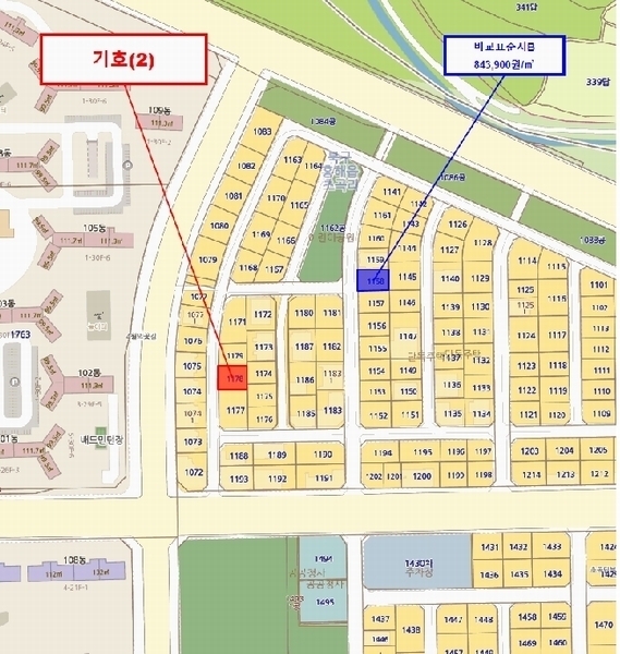 2025타경3876 경상북도 포항시 북구 흥해읍 초곡리 1178 대지 경매 이미지