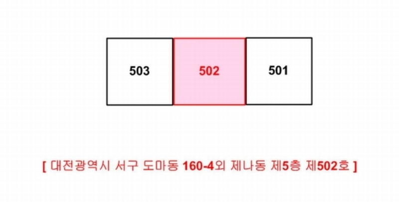 2025타경502029 대전광역시 서구 도솔5길 96, 유진쉐르빌 나동 5층 502호 다세대(빌라)[공급15평형] 경매 이미지