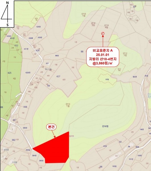 2025타경502103 충청남도 금산군 진산면 지방리 385-1 임야 경매 이미지