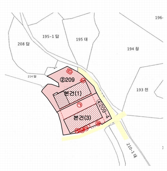2025타경500025 충청남도 금산군 금성면 하류리 209 근린시설 경매 이미지