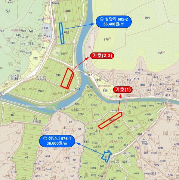 2025타경501349 충청남도 금산군 추부면 성당리 696-7 농지 경매 이미지