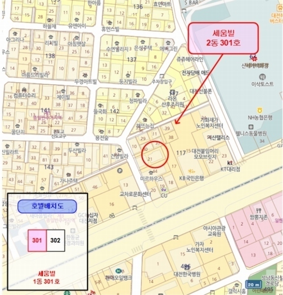 2024타경3527 대전광역시 동구 동서대로 1669-12, 세움빌 2동 3층 301호 다세대(빌라)[공급24평형] 경매 이미지
