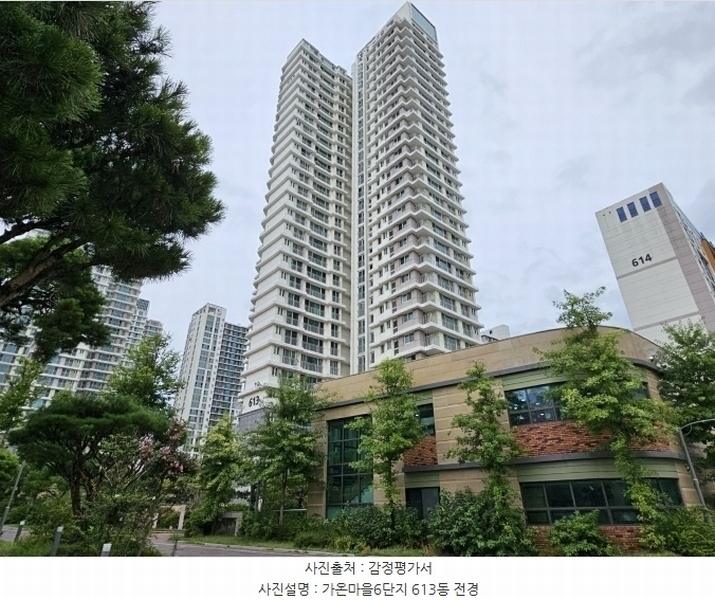 2024타경8812 세종특별자치시 다정중앙로 77, 가온마을6단지 613동 29층 2901호 아파트[공급45평형] 경매 이미지