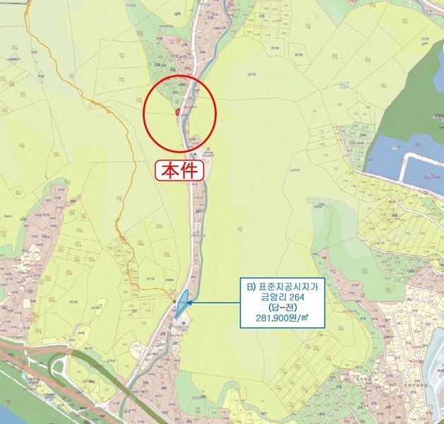 2024타경124837 세종특별자치시 장군면 금암리 252 농지 경매 이미지