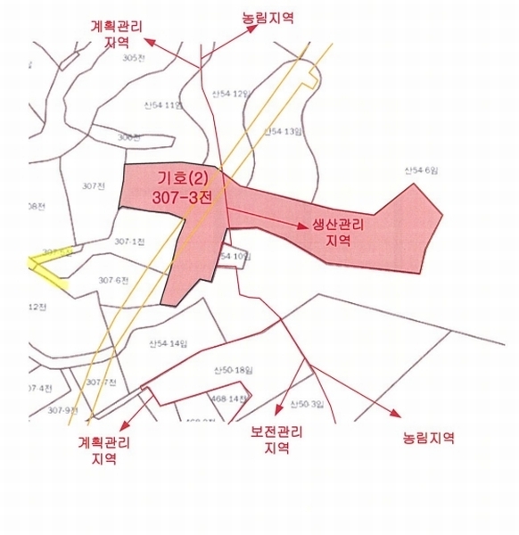 2025타경1344 세종특별자치시 전동면 청송리 307-3 농지 경매 이미지