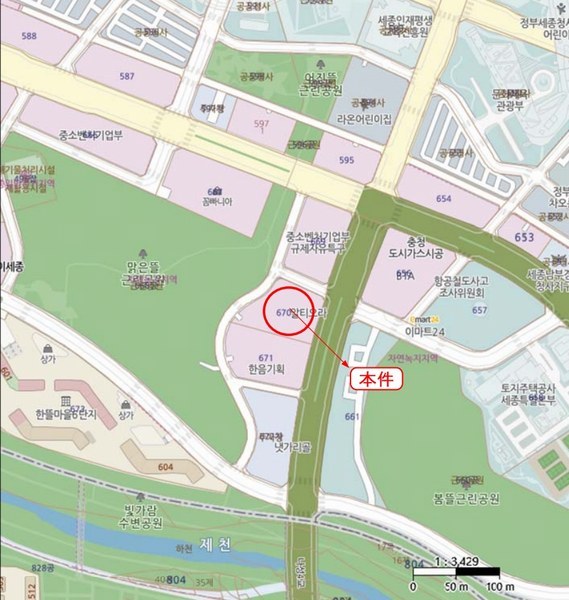 2025타경2330 세종특별자치시 갈매로 353세종특별자치시 갈○○○○, 세종에비뉴힐에이 1층 1034호세종에비○○ 근린상가 경매 이미지