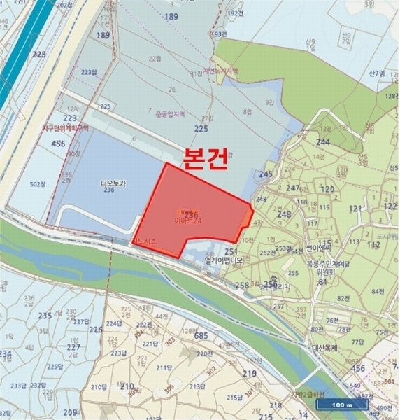 2025타경3522 대전광역시 유성구 복용동로 43, 대전도안더리브시그니처 2층 에프208호 아파트형공장 경매 이미지