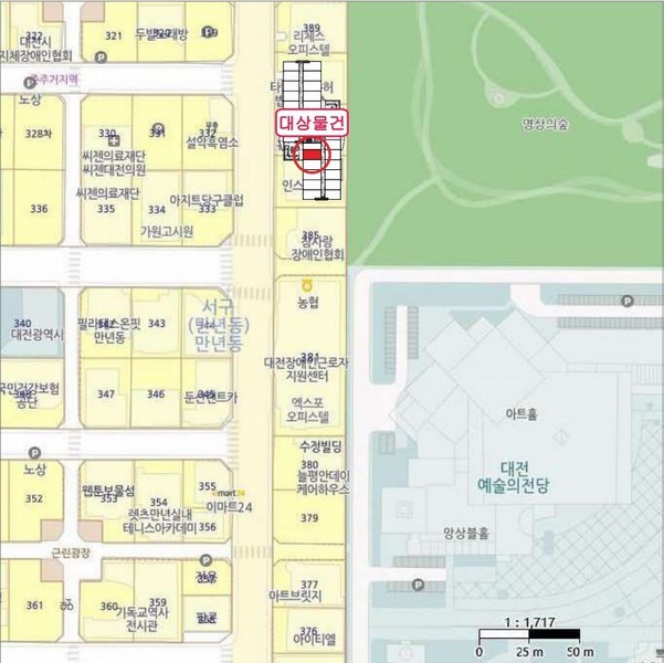 2025타경3715 대전광역시 서구 둔산대로117번길 66, 골드타워 5층 513호 오피스텔[계약21평형] 경매 이미지
