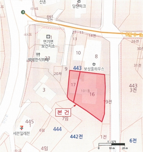 2025타경502287 세종특별자치시 연기면 당산말길 6, 보성풀하우스 4층 401호 다세대(빌라) 경매 이미지