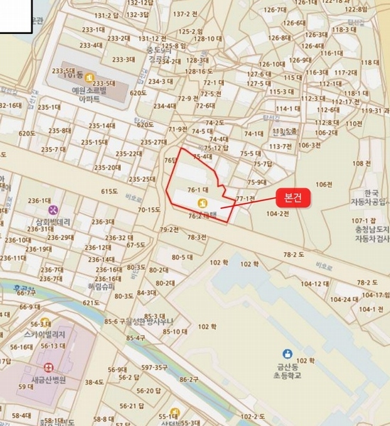 2025타경503010 충청남도 금산군 비단로 200, 구분건물 가동 1층 104호 다세대(빌라) 경매 이미지