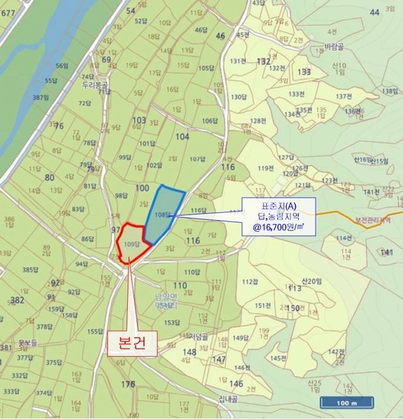 2025타경503724 충청남도 금산군 남일면 덕천리 109 농지 경매 이미지