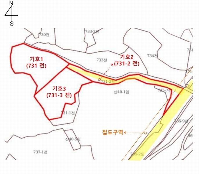 2025타경503797 충청남도 금산군 진산면 읍내리 731 농지 경매 이미지