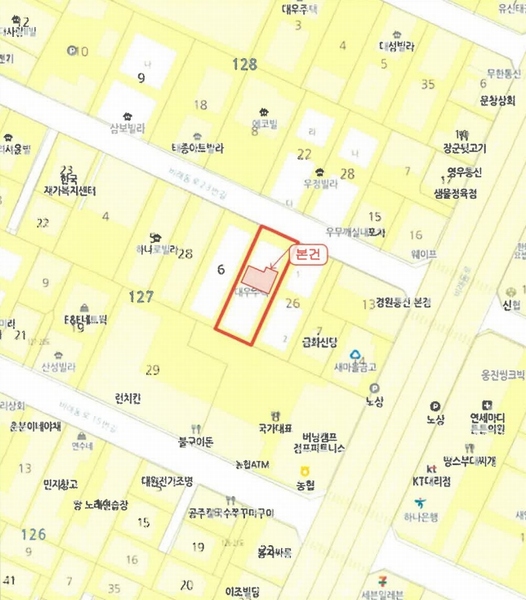 2025타경502469 대전광역시 대덕구 비래동로23번길 9, 대우주택 1층 102호 다세대(빌라)[공급16평형] 경매 이미지