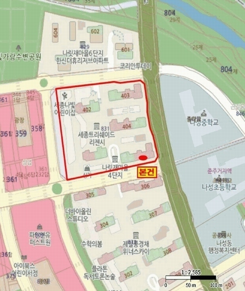 2025타경2651 세종특별자치시 나성북로 47, 나릿재마을4단지근린생활시설 1층 178호 근린상가 경매 이미지