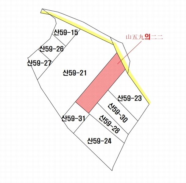 2025타경3538 경상북도 포항시 남구 연일읍 학전리 산59-22 임야 경매 이미지