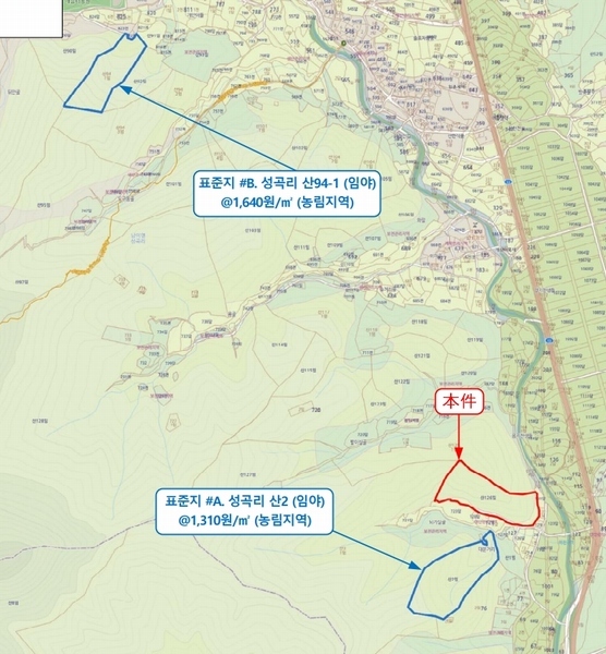 2025타경501877 충청남도 금산군 남이면 성곡리 산126 임야 경매 이미지