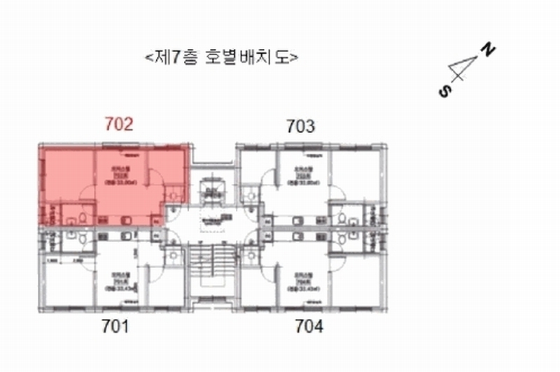 2025타경10889 서울특별시 강서구 양천로60길 41-8, 아줄리움 7층 702호 오피스텔[계약15평형] 경매 이미지