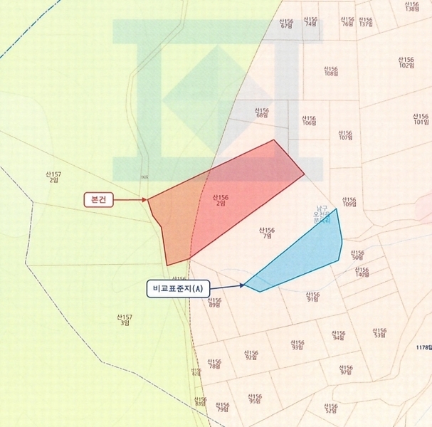 2025타경3585 경상북도 포항시 남구 오천읍 문덕리 산156-2 임야 경매 이미지