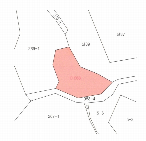 2025타경502953 충청남도 금산군 남이면 성곡리 268 농지 경매 이미지