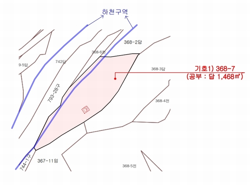 2025타경503014 충청남도 금산군 진산면 읍내리 368-7 농지 경매 이미지