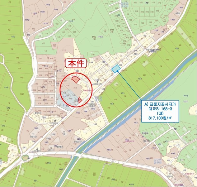 2025타경503179 세종특별자치시 장군면 대교리 515-14 대지 경매 이미지