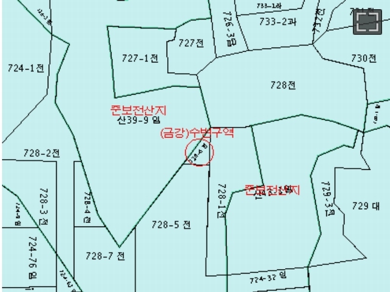 2022타경7723 충청남도 금산군 부리면 수통리 728-6 농지 경매 이미지