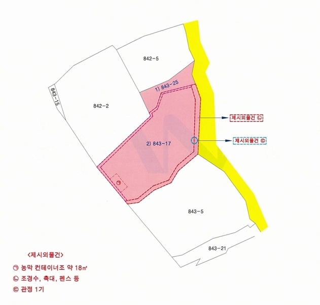 2025타경501042 대전광역시 서구 관저동 843-25 농지 경매 이미지