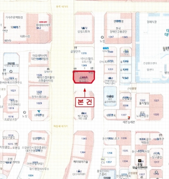2025타경3795 대전광역시 서구 대덕대로 244, 건국타워 2층 201호 근린상가 경매 이미지