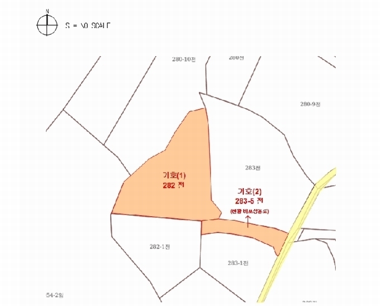 2025타경3829 세종특별자치시 연서면 성제리 282 농지 경매 이미지