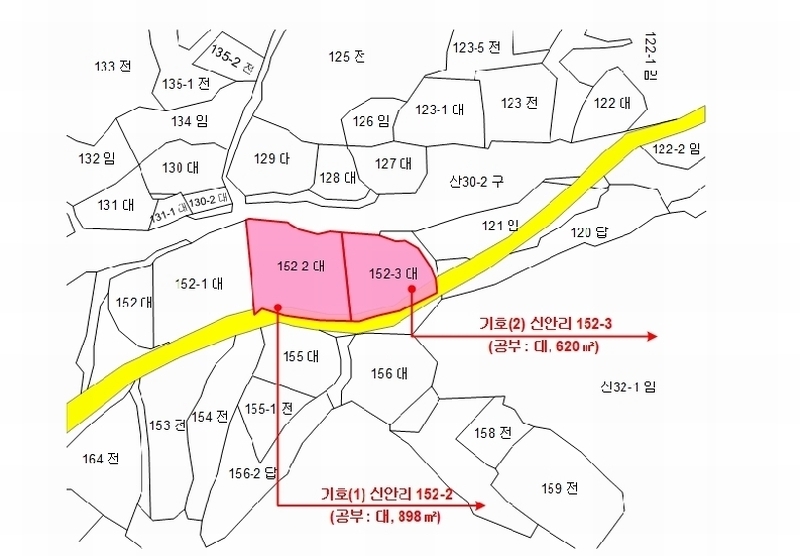 2025타경503275 충청남도 금산군 제원면 신안리 152-2 대지 경매 이미지