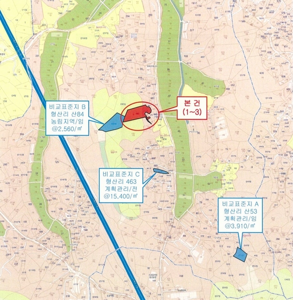 2024타경3063 충청남도 홍성군 결성면 형산리 441-1 임야 경매 이미지