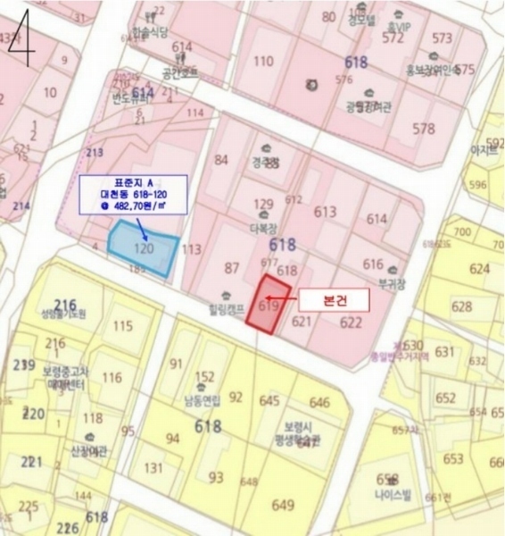 2024타경17710 충청남도 보령시 대천동 618-619 근린시설 경매 이미지
