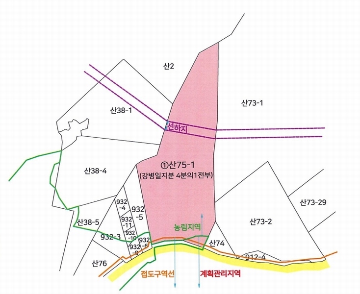 2024타경21733 충청남도 보령시 주교면 은포리 산75-1 임야 경매 이미지