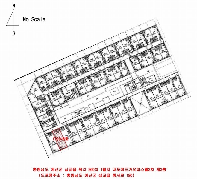 2024타경22163 충청남도 예산군 삽교읍 청사로 190, 내포에드가오피스텔2차 3층 316호 오피스텔 경매 이미지