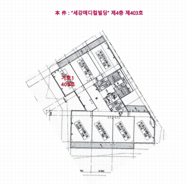 2025타경1016 충청남도 예산군 예산로 184, 세강메디컬빌딩 4층 403호 근린상가 경매 이미지