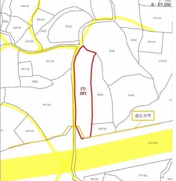 2025타경15223 충청남도 홍성군 홍북읍 산수리 281 농지 경매 이미지