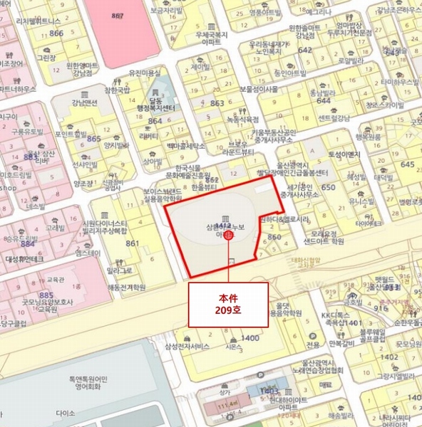 2025타경11053 울산광역시 남구 삼산로 87, 삼환아르누보 2층 209호 오피스텔[계약34평형] 경매 이미지
