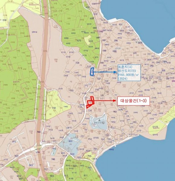 2025타경15591 충청남도 보령시 오천면 원산도리 734-5 농지 경매 이미지