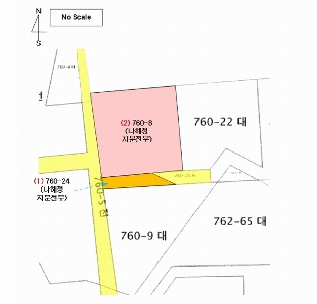 2025타경15615 충청남도 서천군 장항읍 송림리 760-24 도로 경매 이미지