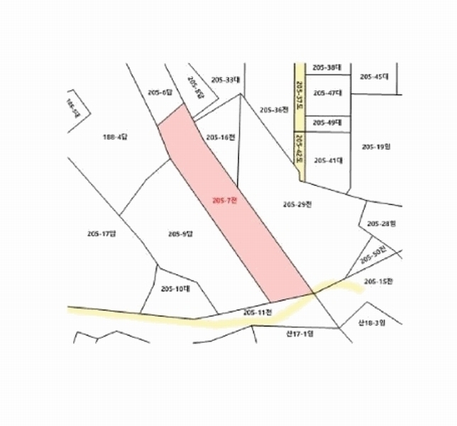 2025타경15729 충청남도 보령시 청소면 야현리 205-7 농지 경매 이미지