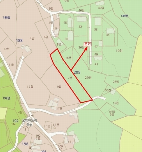 2025타경15729 충청남도 보령시 청소면 야현리 205-7 농지 경매 이미지