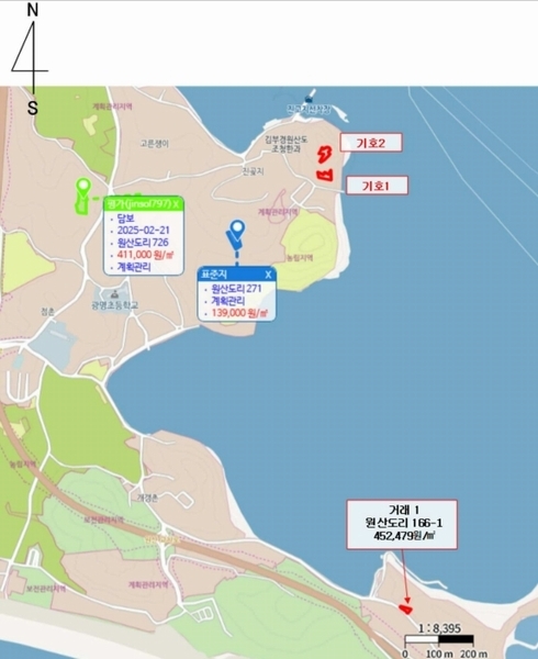 2025타경15984 충청남도 보령시 오천면 원산도리 333-6 임야 경매 이미지