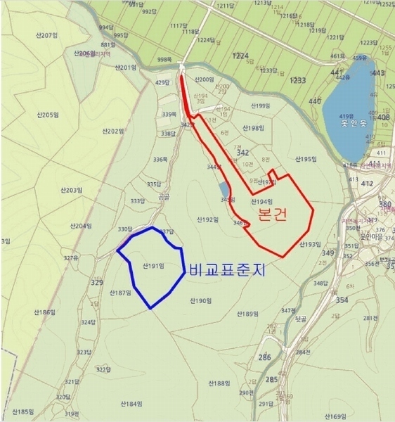 2025타경924 울산광역시 울주군 두동면 월평리 산194 임야 경매 이미지
