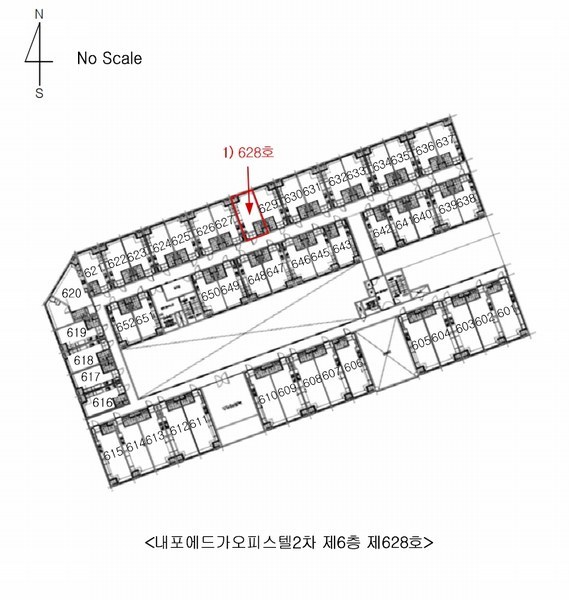 2025타경1077 충청남도 예산군 청사로 190, 내포에드가오피스텔2차 6층 628호 오피스텔[계약15평형] 경매 이미지