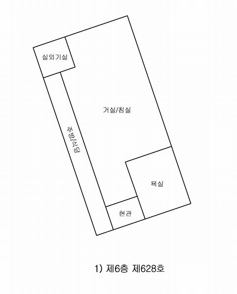 2025타경1077 충청남도 예산군 청사로 190, 내포에드가오피스텔2차 6층 628호 오피스텔[계약15평형] 경매 이미지