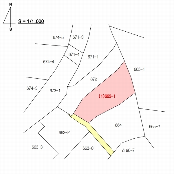 2025타경15717 충청남도 보령시 웅천읍 독산리 663-7 농지 경매 이미지