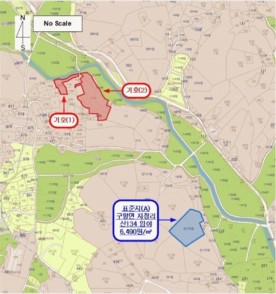 2025타경15886 충청남도 홍성군 구항면 지정리 496-70 임야 경매 이미지